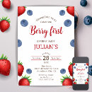 Recherche de bleuet invitations Fraise