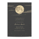 Recherche de pleine lune invitations Vintage