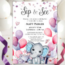 Recherche de sip and see baby shower garçon invitations Nouveau bébé