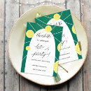 Recherche de vert citron invitations Géométrique