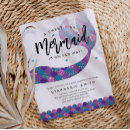Recherche de sirène invitations Violet et turquoise