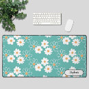 Recherche de marguerite turquoise tapis souris Fleurs