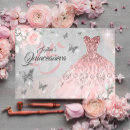 Recherche de robe invitations Rose doré