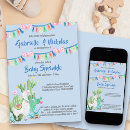 Recherche de fiesta cactus baby shower invitations Bleu