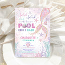 Recherche de pool party cartes invitations Girl