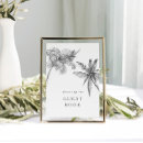 Recherche de palmier noir et blanc posters Bride