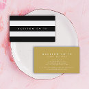 Recherche de rayures chics cartes visite Motif