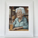 Recherche de vieille dame posters Drôle