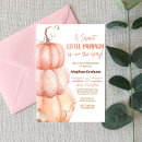 Recherche de halloween baby shower fille invitations Citrouille