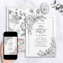 Recherche de black floral invitations Typographie