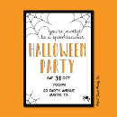 Recherche de spider web halloween invitations Fête d'halloween