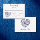 Recherche de coeur papier invitations Bleu