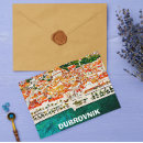 Recherche de dubrovnik vintage cartes postales Aquarelle