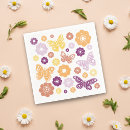 Recherche de fleurs blanches serviettes Rétro