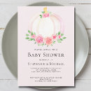 Recherche de citrouille baby shower invitations Aquarelle