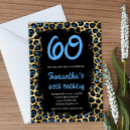 Recherche de léopard bleu invitations Élégant