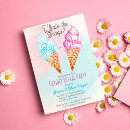 Recherche de pastel gender reveal invitations Crème glacée