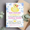 Recherche de canard en caoutchouc invitations Aquarelle