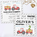 Recherche de tracteur rouge invitations D'anniversaire