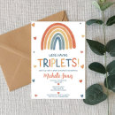Recherche de triplet baby shower invitations Triplés