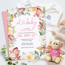 Recherche de papillon de bébé invitations Rose