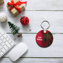 Recherche de noël rouge et vert porteclés Fête