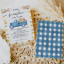 Recherche de blue truck baby shower invitations Citrouille