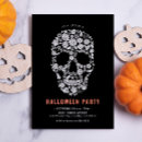 Recherche de crâne halloween invitations Floral