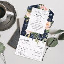 Recherche de floral bleu mariage invitations Rsvp