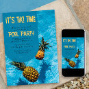 Recherche de tiki invitations Fête de la piscine