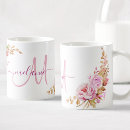 Recherche de belle fleur rose tasses Pour elle