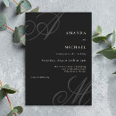 Recherche de modern black mariage invitations Couple
