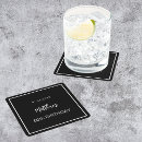 Recherche de anniversaire dessous de verres Noir et blanc