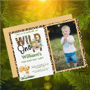 Recherche de wild animals anniversaire invitations Baby boy