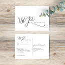 Recherche de rsvp de mariage cartes postales Calligraphie