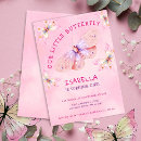 Recherche de pink butterfly anniversaire invitations Pour tous