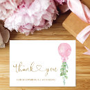 Zoek naar roze ballon kaarten Baby shower