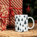 Recherche de noël noir et blanc tasses Motif