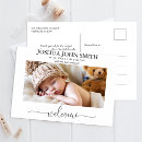 Recherche de bienvenue bébé cartes postales Minimaliste