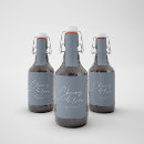 Recherche de wedding bière étiquettes Bleu poussiéreux