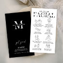 Recherche de facial cartes visite Noir et blanc