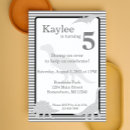 Recherche de trex invitations Fille