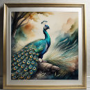 Recherche de peinture de paon posters Aquarelle