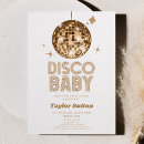 Recherche de gold baby shower invitations Minimaliste