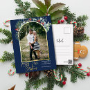 Recherche de noël bleu cartes postales Élégant