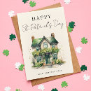 Recherche de feuille 4 cartes postales Jour de st patrick