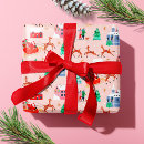 Zoek naar dorp cadeaupapier Winter
