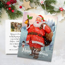 Recherche de bonhomme de neige cartes postales Santa claus