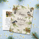 Recherche de oiseaux en hiver cartes postales Mésange