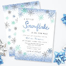 Zoek naar snowflake babyshower uitnodigingen Winter